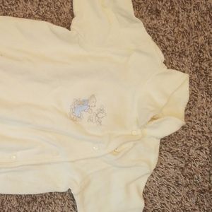 Button down footie one piece